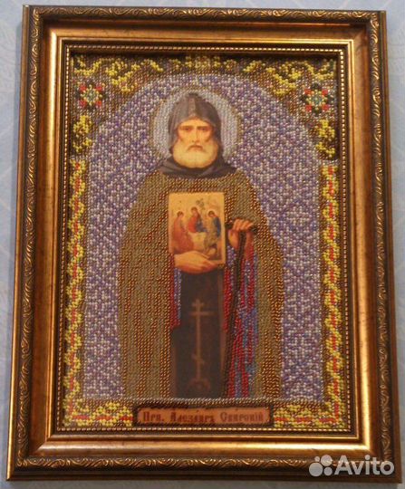 Иконы вышитые бисером, ручная работа