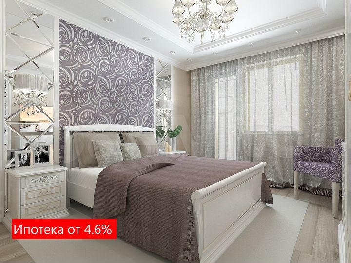 1-к. квартира, 47,3 м², 3/22 эт.