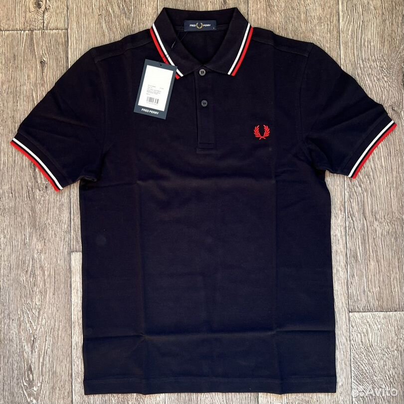 Fred perry polo navy white red hotsell