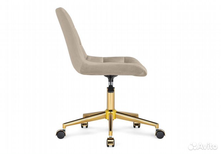 Офисное кресло Честер бежевый (california 102) - золото
