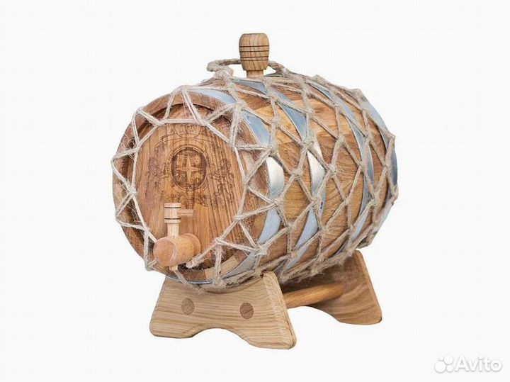 Дубовая бочка под старину, объем 5 литров