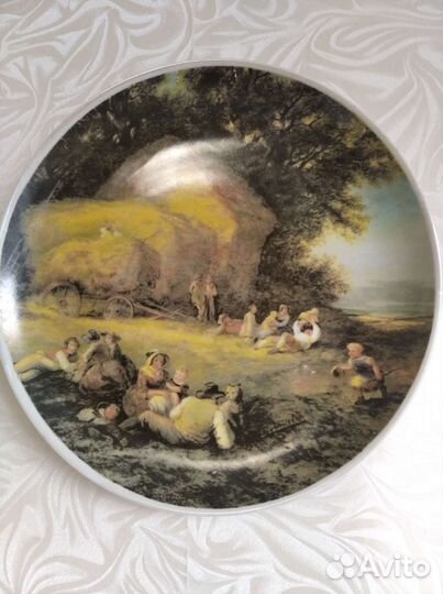 Настенная тарелка,Время сбора урожая