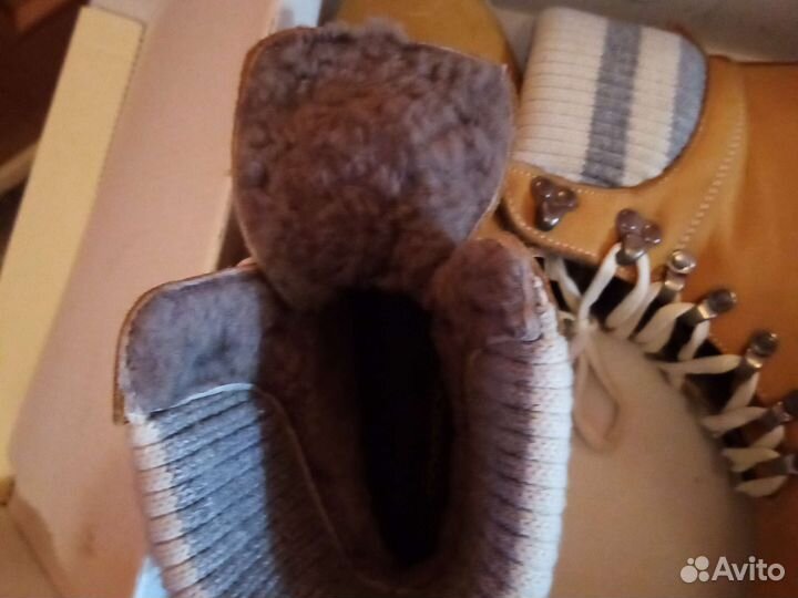 Ботинки кожаные