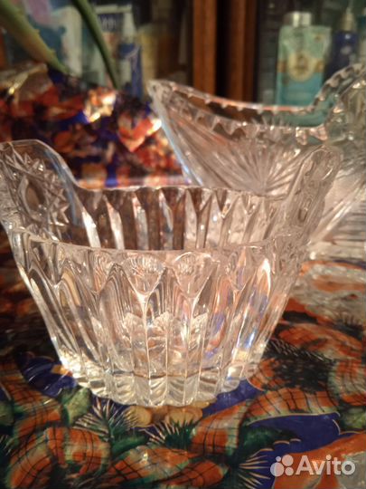 Хрустальная ваза конфетница СССР