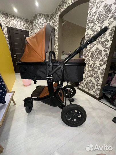 Коляска 2 в 1 эко кожа