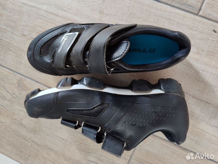 Велоботинки btwin SPD на 40 RUS c шипами shimano