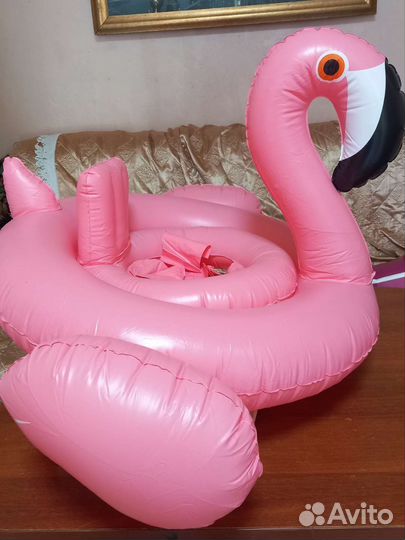 Надувной круг детский фламинго