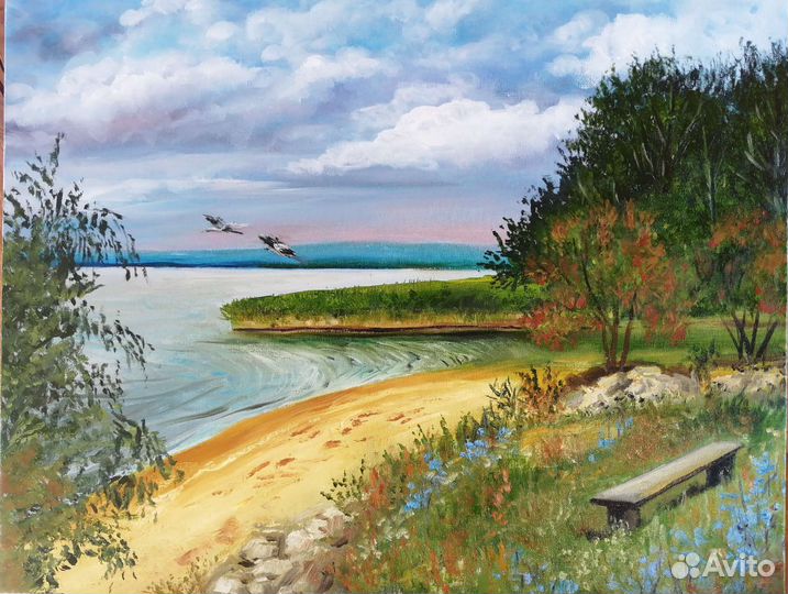 Усинский залив. Холст на подрамнике 40х50