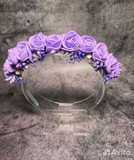Ободок для волос цветы на выпускной в саду