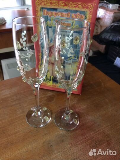 Бокалы для новобрачных- стекло