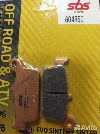 Колодки тормозные дисковые 604RSI SBS