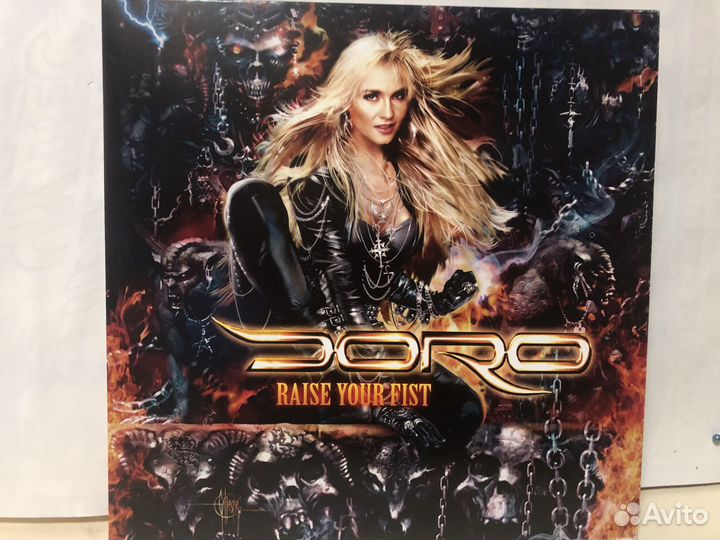 Doro-Raise your fist-2LP,poster,blue