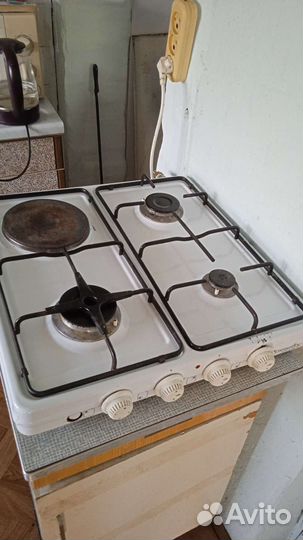 Плита газовая и электрическая + Баллон газовый