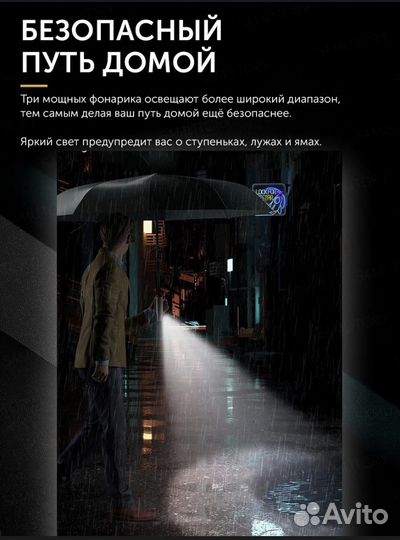 Зонт от Xiaomi с фонариком