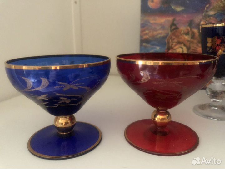 Фужеры богемия