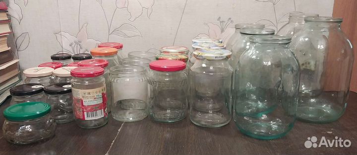 Банки стеклянные разный объем