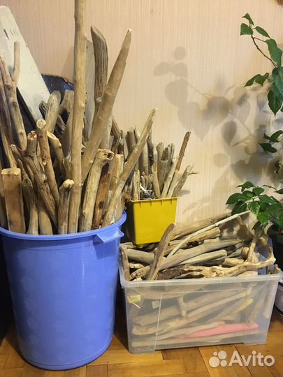 Коряги ветки - дрифтвуд основа макраме