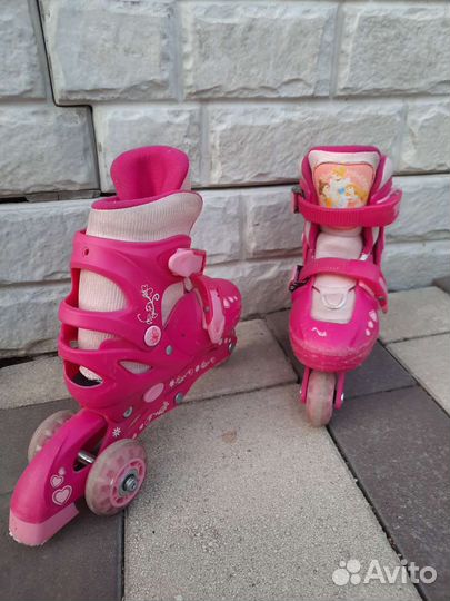 Детские трёхколёсные ролики