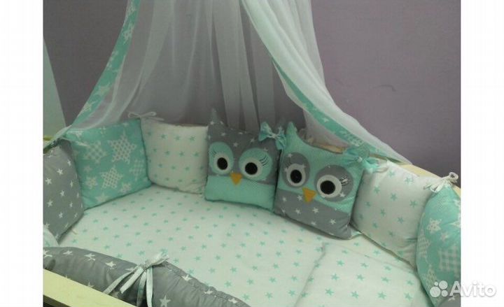 Комплект в кроватку для новорожденных