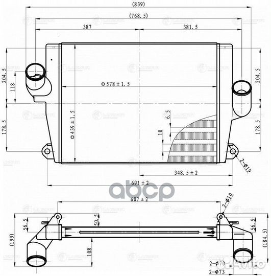 Интеркулер газ 3310 Валдай ммз/Cummins (lric 03