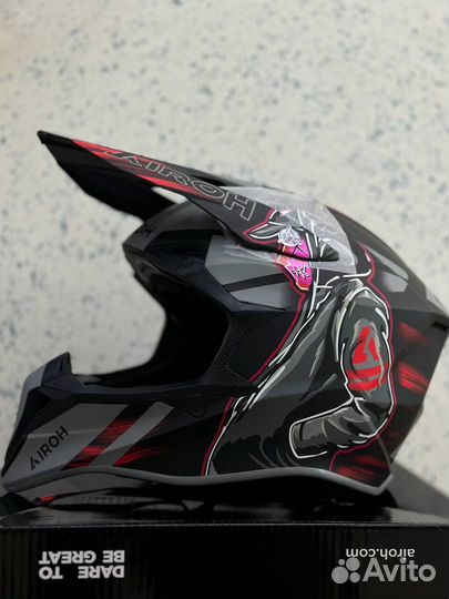 Шлем airoh wraaap cyber RED matt