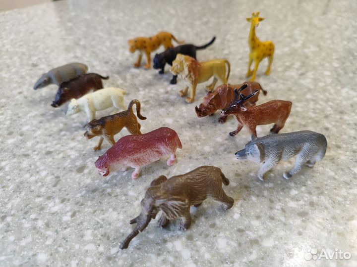 Набор фигурок хищники Джунгли, 13 штук