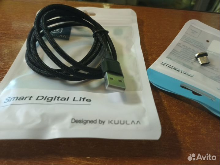 Магнитный кабель USB Type-C для зарядки, 1 метр