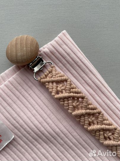 Пустышка avent+слюнявчик hm+держатель для соски