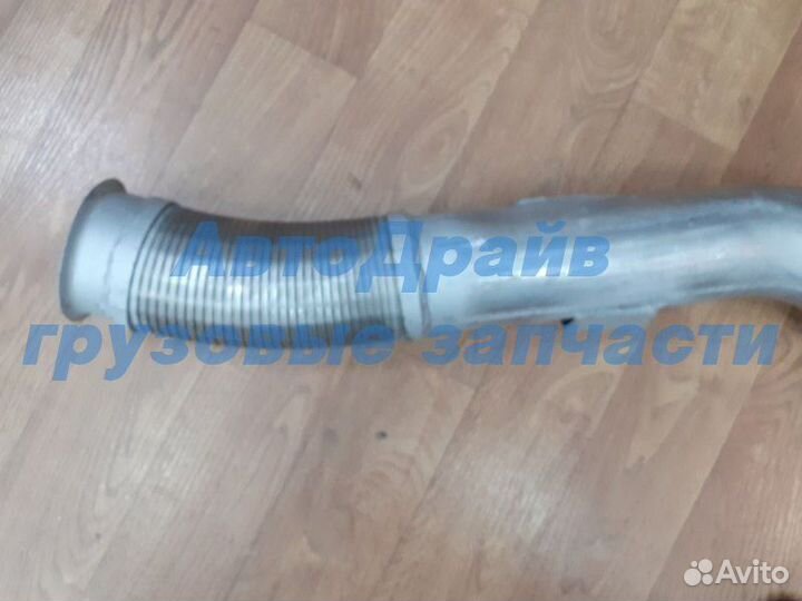 Труба глушителя Ивеко Стралис с гофрой оцинкованна
