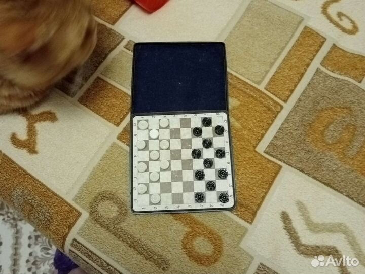 Шашки дорожные магнитные