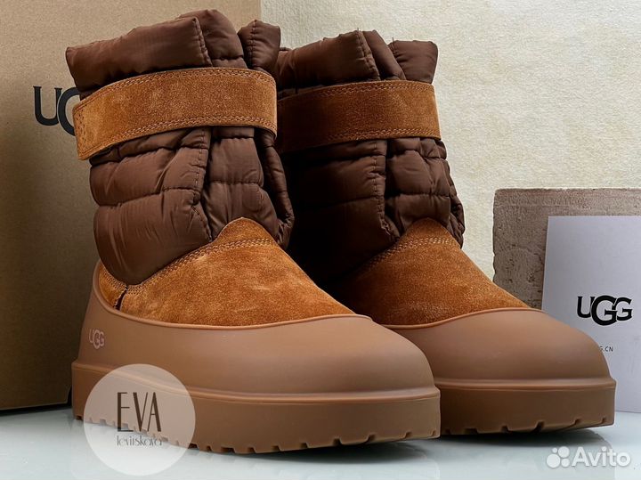 Ugg мужские угги Pull on рыжие с накладками