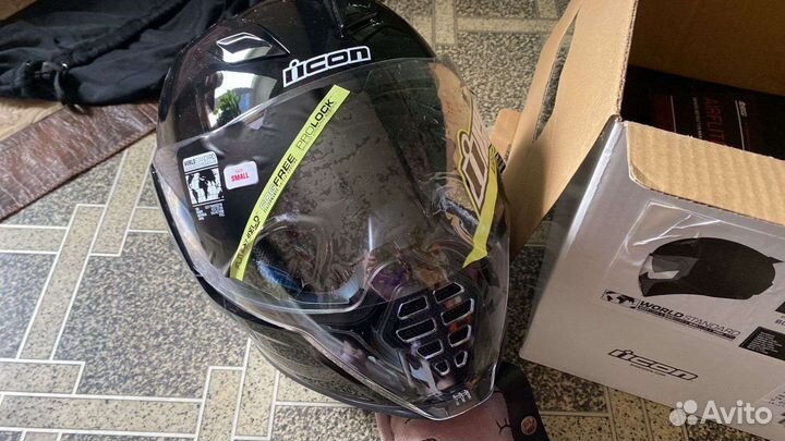 Шлем Icon Airflite Gloss Solids, черный Новый