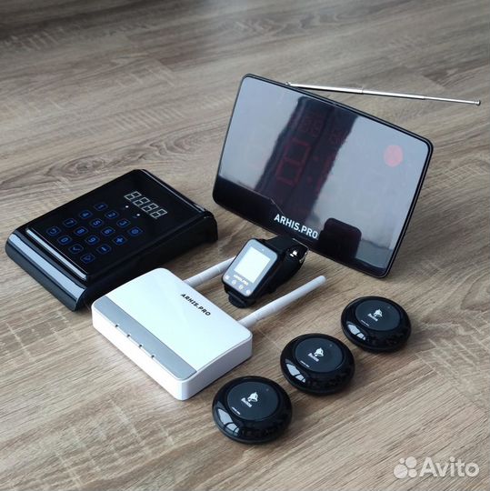 Кнопка вызова персонала, часы, табло, пуль, репите