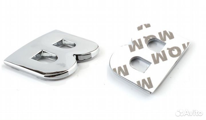 Металлическая наклейка на авто набор цифр шильдик