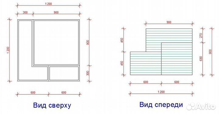 Клумба деревянное 