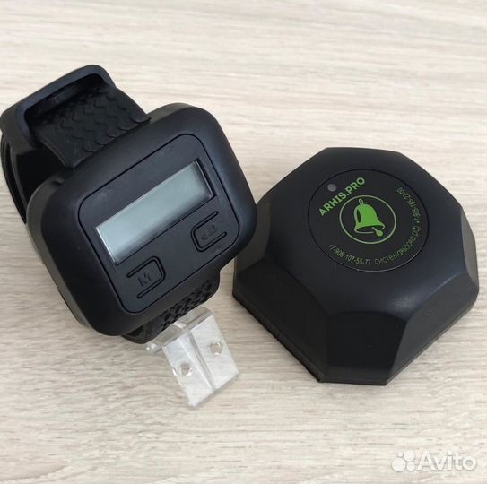 Кнопка вызова официанта Бургер и часы пейджер