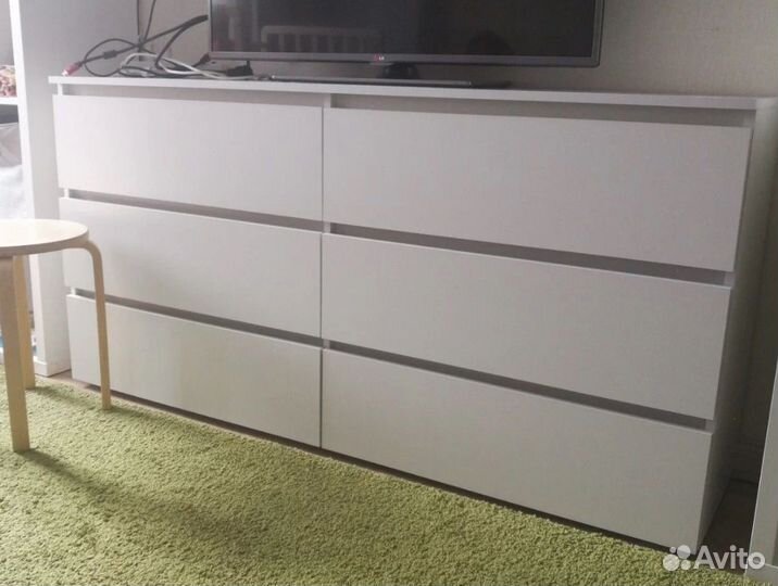 Комод Денвер белый матовый