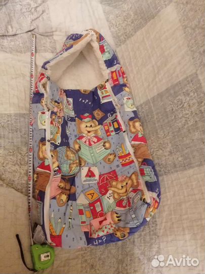 Спальный мешок детский тёплый в коряску