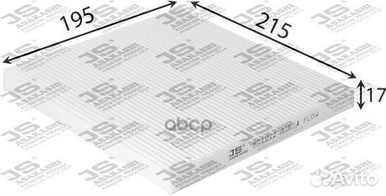 Фильтр салонный ac101j JS Asakashi