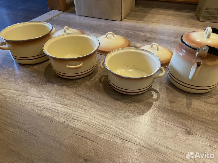 Эмалированная посуда СССР новая