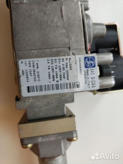 Клапана газовые sigma honeywell baxi DeDietrich