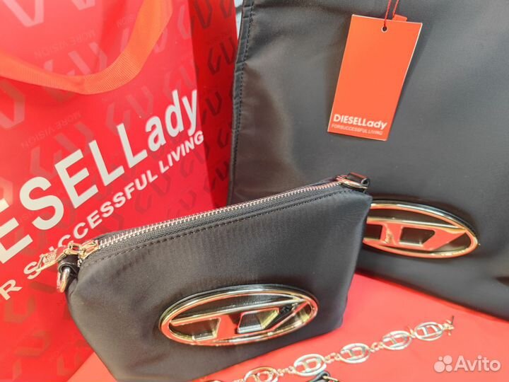 Сумка Женская Diesel черная комплект