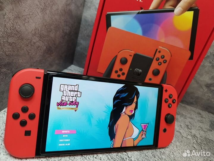 Nintendo Switch Oled Mario Прошитая 256+64 GB
