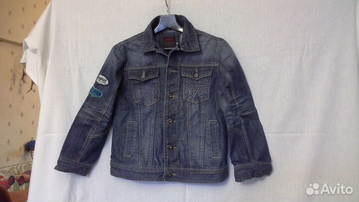 Куртка джинсовая франция Catimini с капюшоном