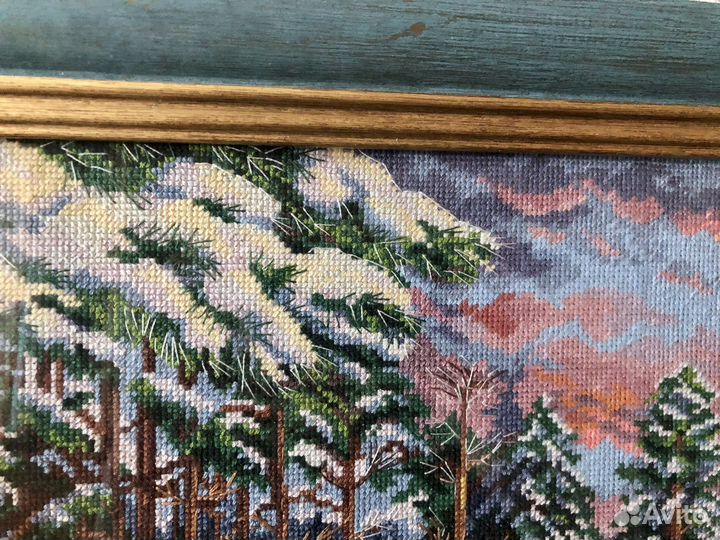 Картина вышитая крестом ручная работа