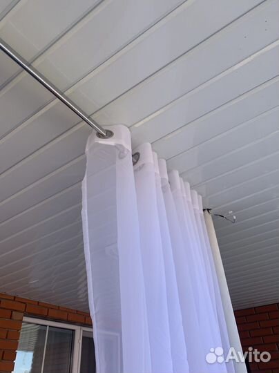 Тюль белая новая