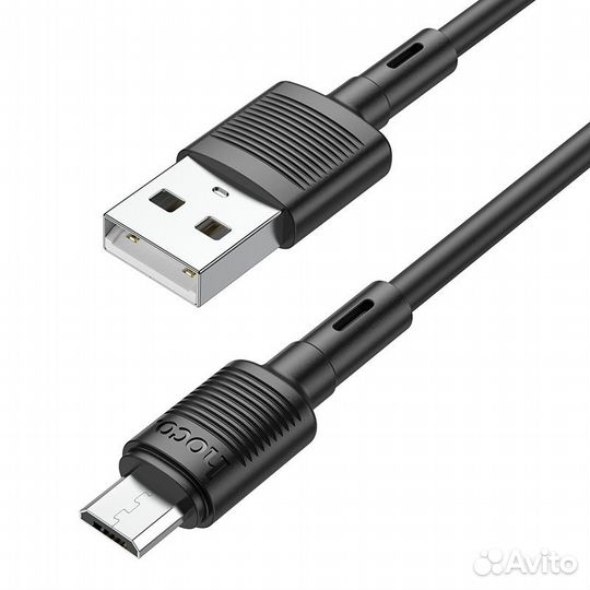 Кабель USB - микро USB hoco X83 Victory, 1.0м, 2.4