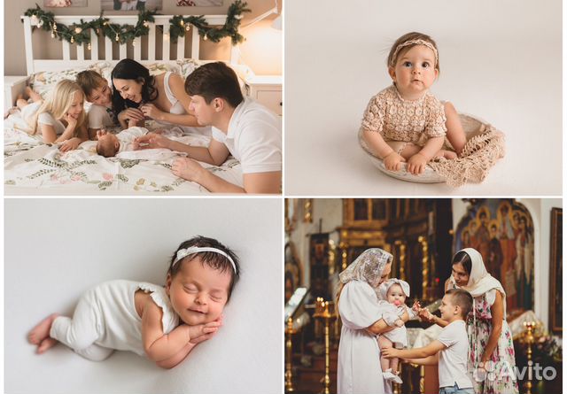 Детский и семейный фотограф, ньюборн, крещение