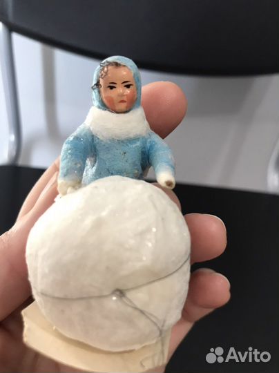 Елочные игрушки СССР вата и папье-маше