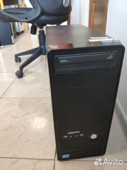 Компьютер (intel+SSD128 gb+RAM4GB) + монитор